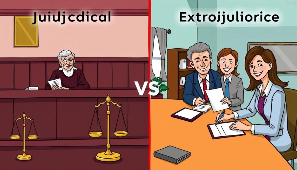 diferenças entre divórcio judicial e extrajudicial