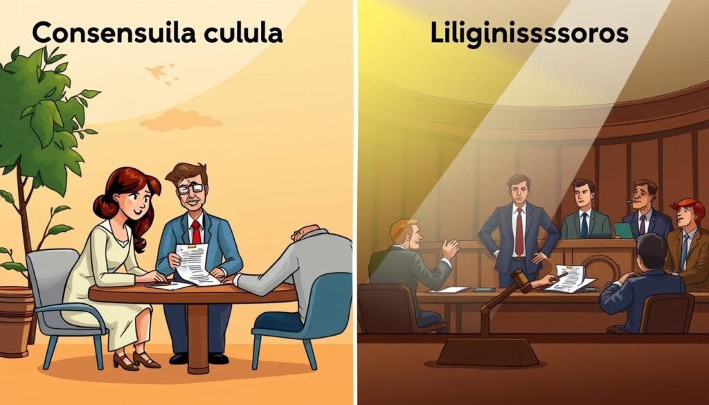 diferenças entre divórcios