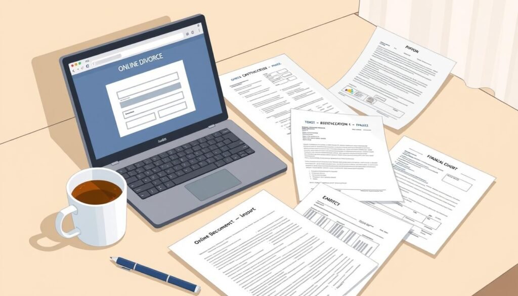 documentos para divórcio online